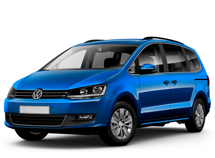 Renting Volkswagen Sharan para particulares barato. Renting barato. Renting para particulares de Volkswagen. Volkswagen Sharan.