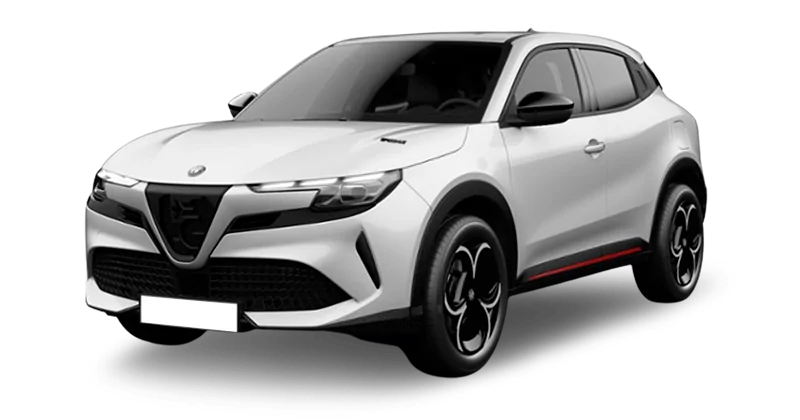 Renting Coches Alfa Romeo Junior-Ibrida Speciale Blanco Sempione