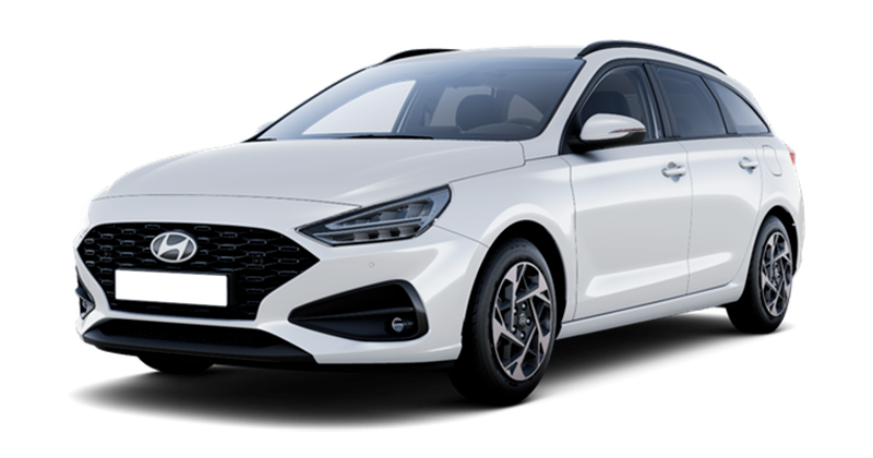 Renting Coches Hyundai i30-CW 1.0 TGDI 48 V Klass Atlas White