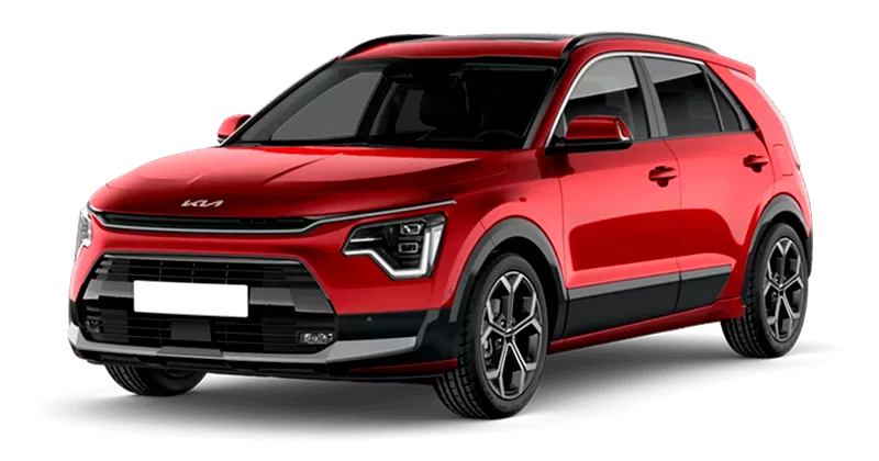 Renting Coches Kia Niro-1.6 HEV Concept Runway Red, Clear White, Aurora Black, Steel Gray, Interstellar Gray
