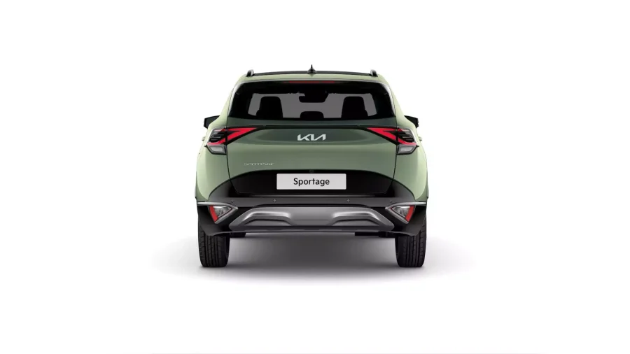 Renting Coches Kia Sportage 1.6 HEV Drive Experience Green, Dark Penta Metal, Deluxe White