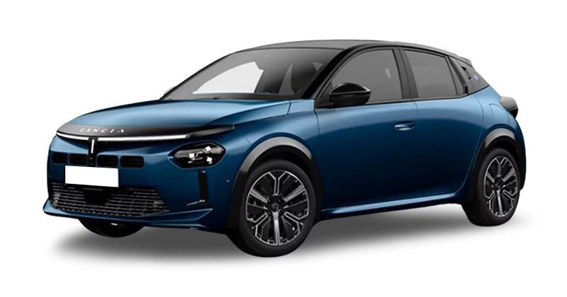 Renting Coches Lancia Ypsilon-LX Hybrid (Automático) Azul / Techo Negro