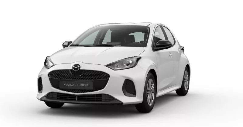 Renting Coches Mazda 2 Hybrid 1.5 CVT Centre-Line Lunar White