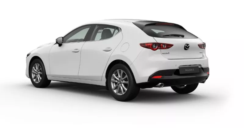 Renting Coches Mazda 3 2.5 e-SKYACTIV G Prime-Line Blanco