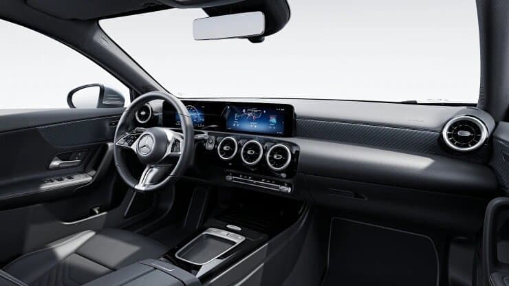 Renting Coches Mercedes Benz Clase A 180d Gris Montaña Metalizado