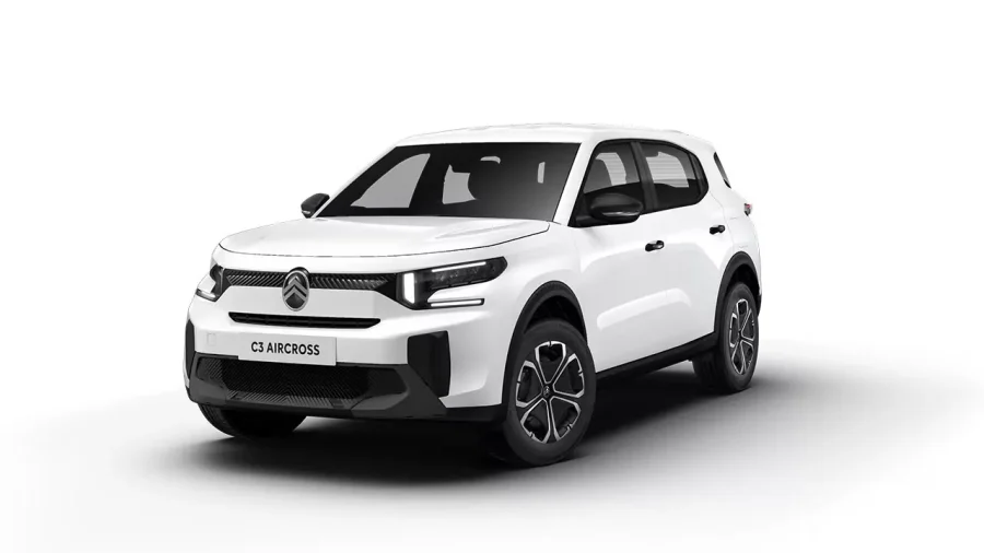 Renting Coches Citroën C3 Aircross Turbo You Pack Plus Blanco Polar, Mercury Grey 