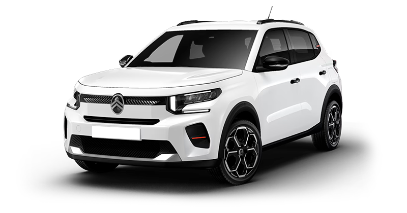 Renting Coches Citroën C3-Turbo Max Blanco Polar, Mercury Grey