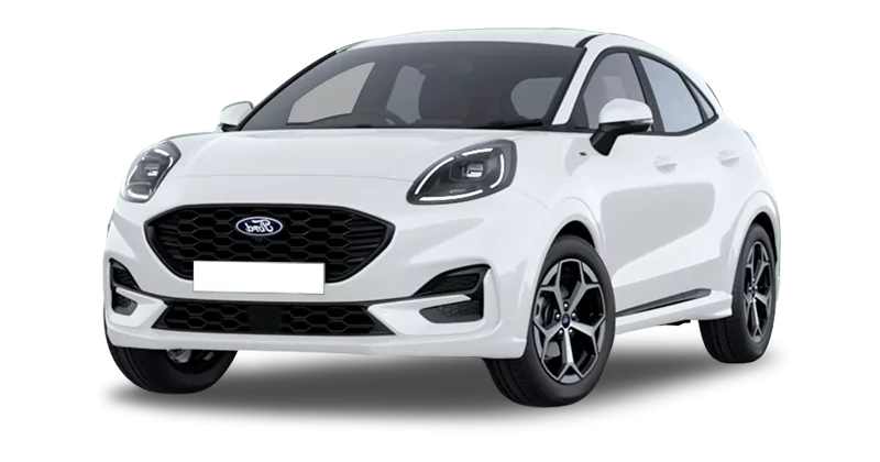 Renting Coches Ford Puma-1.0 EcoBoost MHEV ST-Line Blanco Frozen