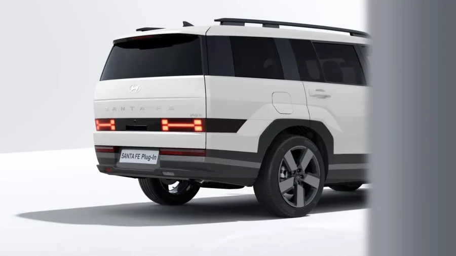 Renting Coches Hyundai Santa Fe 1.6T PHEV 4X4 AT Tecno Creamy White (perlado)