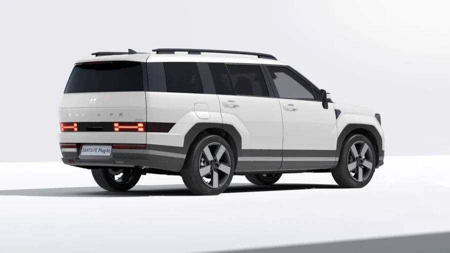 Renting Coches Hyundai Santa Fe 1.6T PHEV 4X4 AT Tecno Creamy White (perlado)