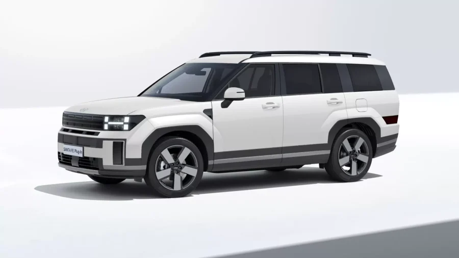 Renting Coches Hyundai Santa Fe 1.6T PHEV 4X4 AT Tecno Creamy White (perlado)