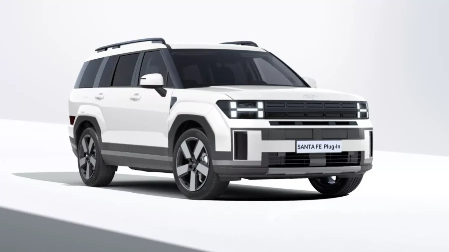 Renting Coches Hyundai Santa Fe 1.6T PHEV 4X4 AT Tecno Creamy White (perlado)