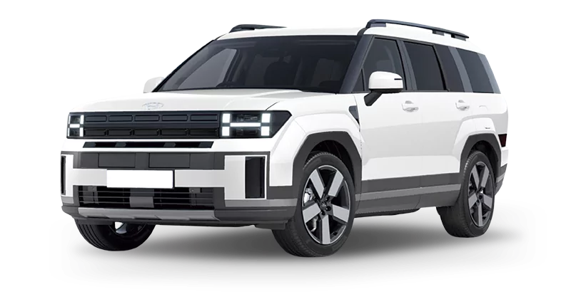 Renting Coches Hyundai Santa Fe-1.6T PHEV 4X4 AT Tecno Creamy White (perlado)