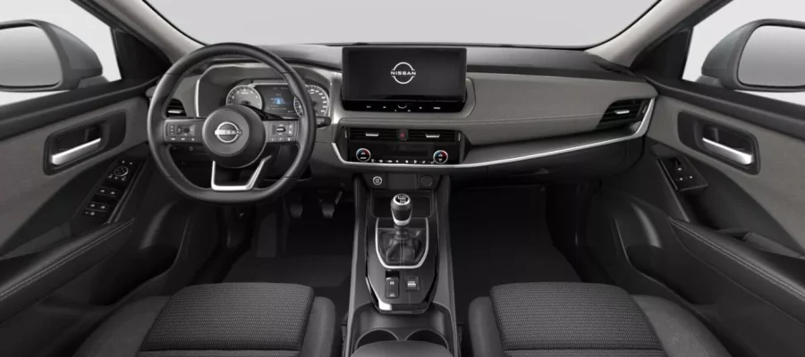 Renting Coches Nissan Qashqai DIG-T MHEV ACENTA 4×2 Deep Ocean Blue, Kori White Metalizado