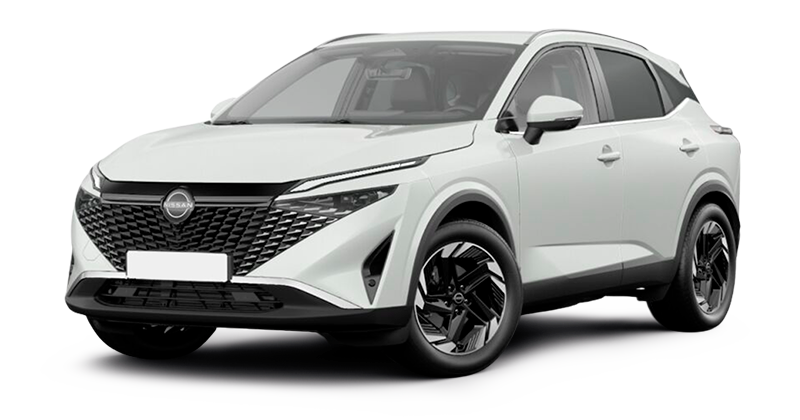 Renting Coches Nissan Qashqai-DIG-T mHEV CVT 4×4 N-Connecta Kori White