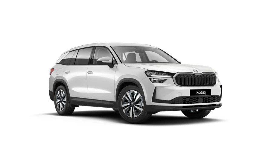 Renting Coches Skoda Kodiaq 2.0 TDI DSG Selection Blanco Luna, Plata Brillante, Gris Graphite