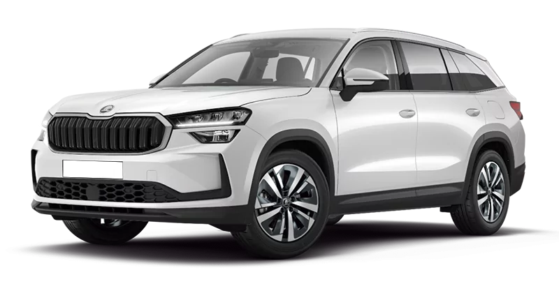 Renting Coches Skoda Kodiaq-2.0 TDI DSG Selection Blanco Luna, Plata Brillante, Gris Graphite