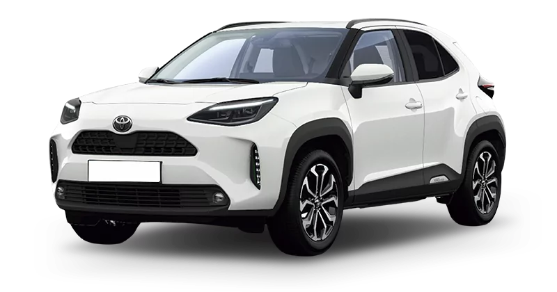 Renting Coches Toyota Yaris Cross-Hybrid 130 e-CVT 5P Active Plus Blanco Classic