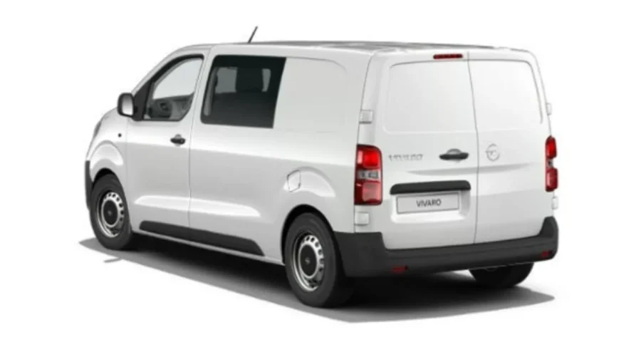 Renting Coches Opel Vivaro Doble Cabina Plegable 1.5 BlueHDi 120 Kaolin White