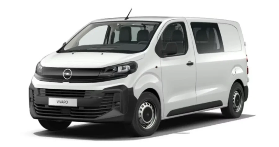 Renting Coches Opel Vivaro Doble Cabina Plegable 1.5 BlueHDi 120 Kaolin White