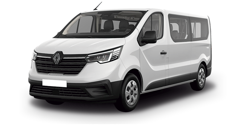 Renting Coches Renault Trafic-Combi Authentic Largo Energy Blue Blanco Glaciar