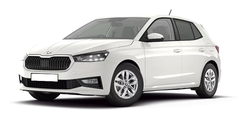 Renting Coches Skoda Fabia-1.0 MPI Selection Blanco Candy