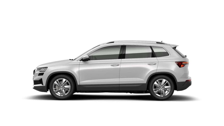 Renting Coches Skoda Karoq 2.0 TDi DSG Selection 4×4 Blanco Luna, Gris Graphite