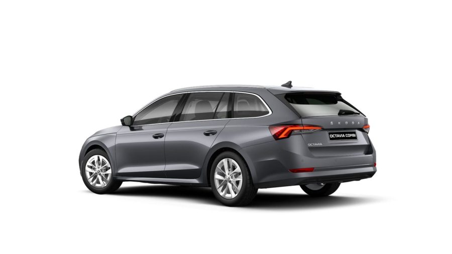 Renting Coches Skoda OCTAVIA Combi 2.0 TDI DSG Selection Gris Graphito, Blanco Luna