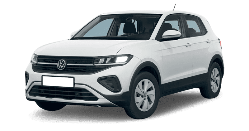 Renting Coches Volkswagen T-Cross-1.0 TSI Man. Blanco