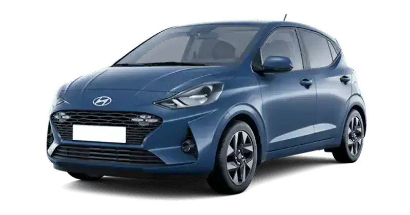 Renting Coches Hyundai i10-1.0 Klass Vibrant Blue, Meta Blue , Dragon Red, Atlas White