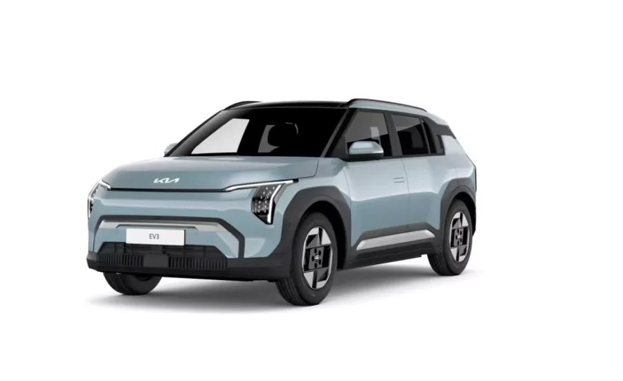 Renting Coches Kia EV3 Earth (Standard Range) Frost Blue, Clear White, Aventurine Green, Terra Cotta, Aurora Black Pearl