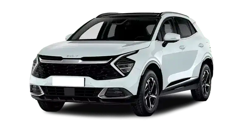 Renting Coches Kia Sportage-1.6 CRDi MHEV Business DCT Cassa White, Dark Penta Metal