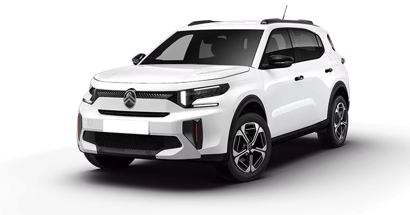 Renting Coches Citroën C3 Aircross-Hybrid 145 e-DCS6 MAX Blanco Polar, Mercury Gris