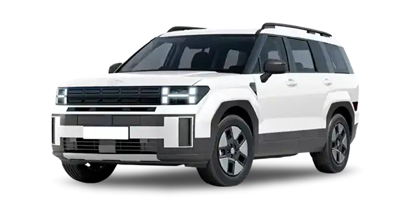 Renting Coches Hyundai Santa Fe 1.6T HEV 4X2 AT Maxx White Cream