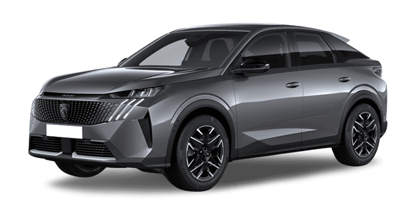 Renting Coches Peugeot 3008 1.2 107kW Allure Hybrid 145 EDCS6 Gris Titanium