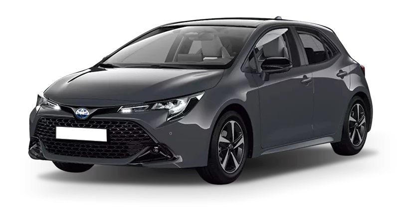 Renting Coches Toyota Corolla-Hybrid 140 e-CVT 5P Active Plus Gris Trueno