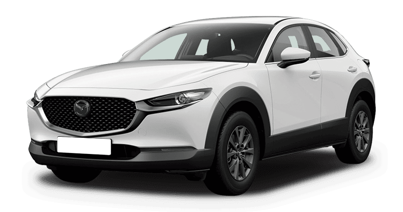 Renting Coches Mazda CX-30-2.5 e-Skyactiv G MHEV AT Prime-Line Artic White