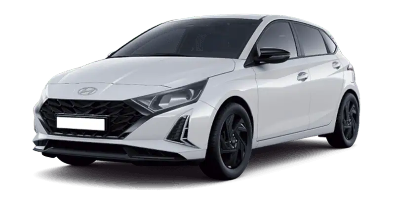 Renting Coches Hyundai i20 1.0 T Black Line Atlas White