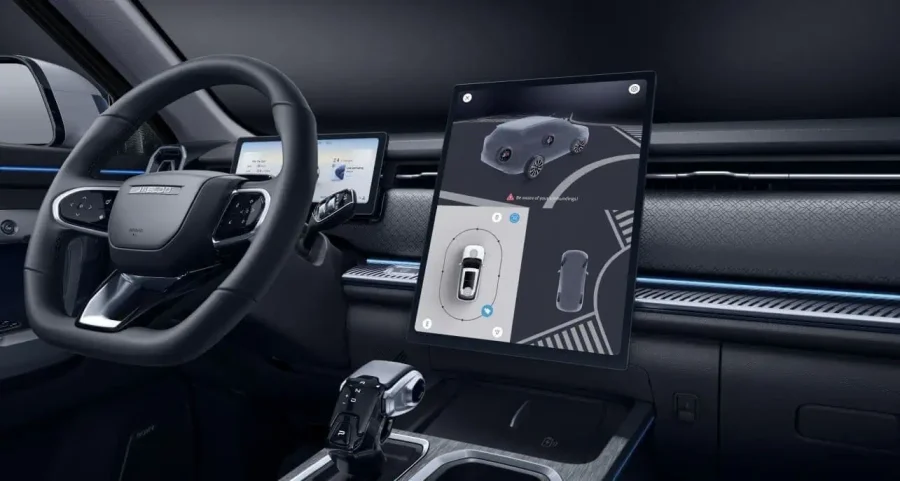 Renting Coches Jaecoo 7 1.5 SHS TGDI 4×2 Business Blanco, Gris