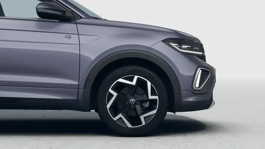 Renting Coches Volkswagen T-Cross 1.0 TSI R-Line Gris, Plata, Blanco, Negro