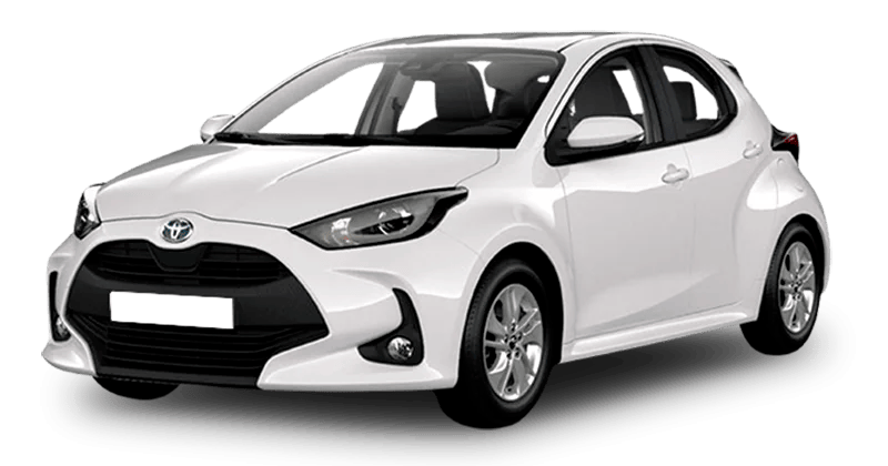 Renting Coches Toyota Yaris 120H Active Plus Blanco Classic