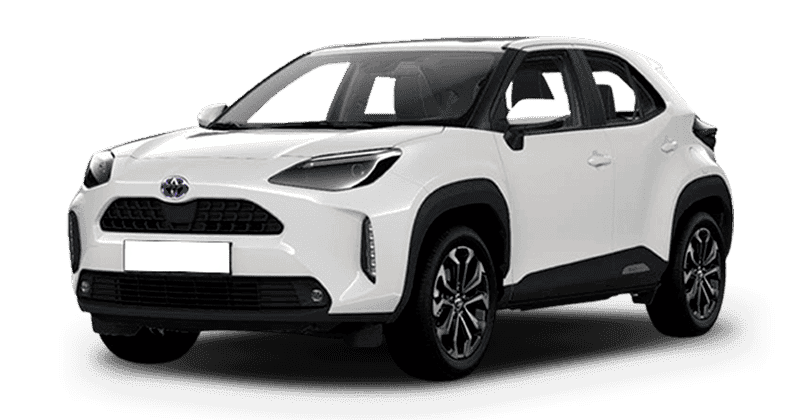 Renting Coches Toyota Yaris Cross-130H e-CVT Active Blanco Classic