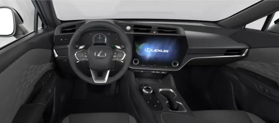 Renting Coches Lexus RZ 350e e-Premium Efficiency Iridio Sonic, Gris Berlin, Blanco Perla