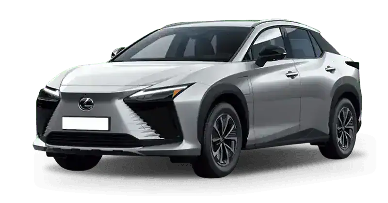 Renting Coches Lexus RZ 350e e-Premium Efficiency Iridio Sonic, Gris Berlin, Blanco Perla