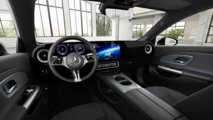 Renting Coches Mercedes Benz CLA 200 EQ Negro Cosmos