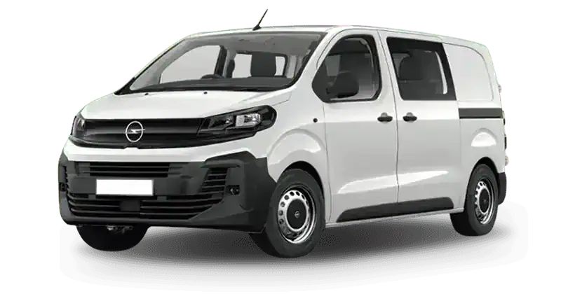 Renting Coches Opel Vivaro-Doble Cabina 6 Plazas M Blanco