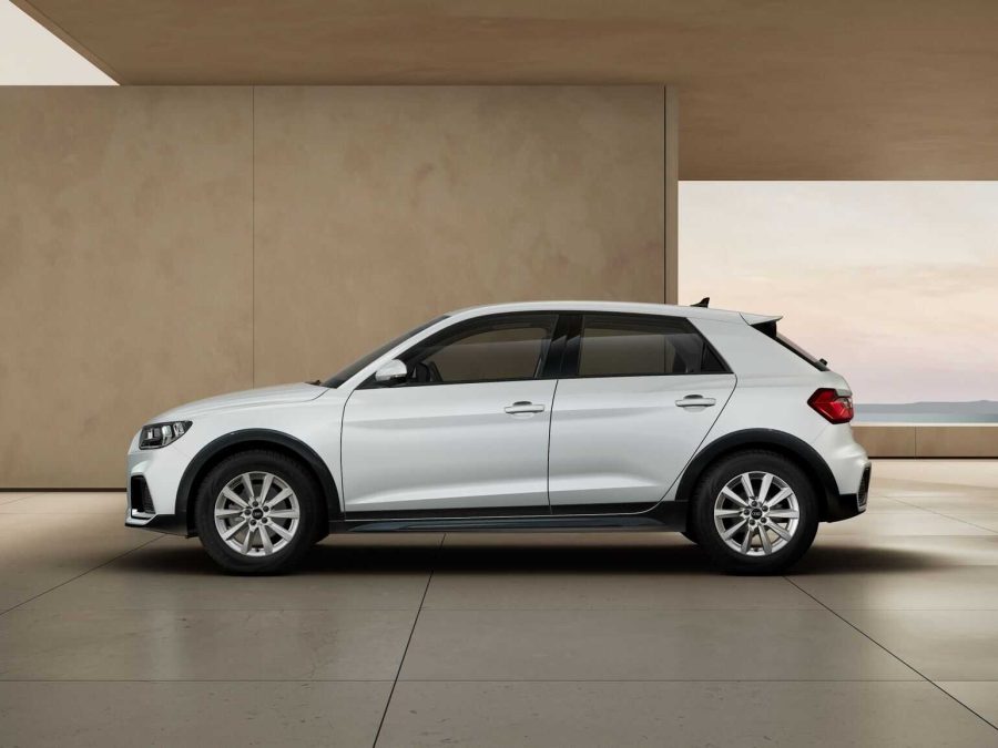Renting Coches Audi A1 Allstreet 30 TFSI 85kW S Tronic Blanco Glaciar, Gris Crono