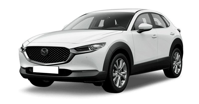 Renting Coches Mazda CX-30-2.5 e-SKYACT G MHEV Automático Centre-Line Arctic White