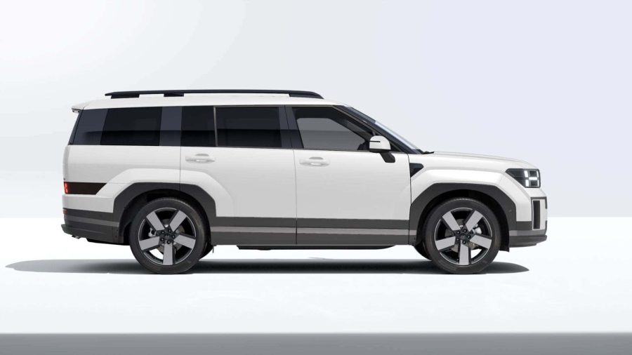 Renting Coches Hyundai Santa Fe 1.6T HEV 4X2 AT Tecno Cream White