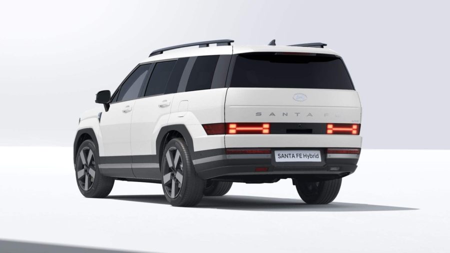 Renting Coches Hyundai Santa Fe 1.6T HEV 4X2 AT Tecno Cream White